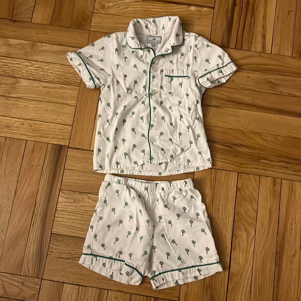 Petite Plume Palm Tree Print Pajamas size 4T